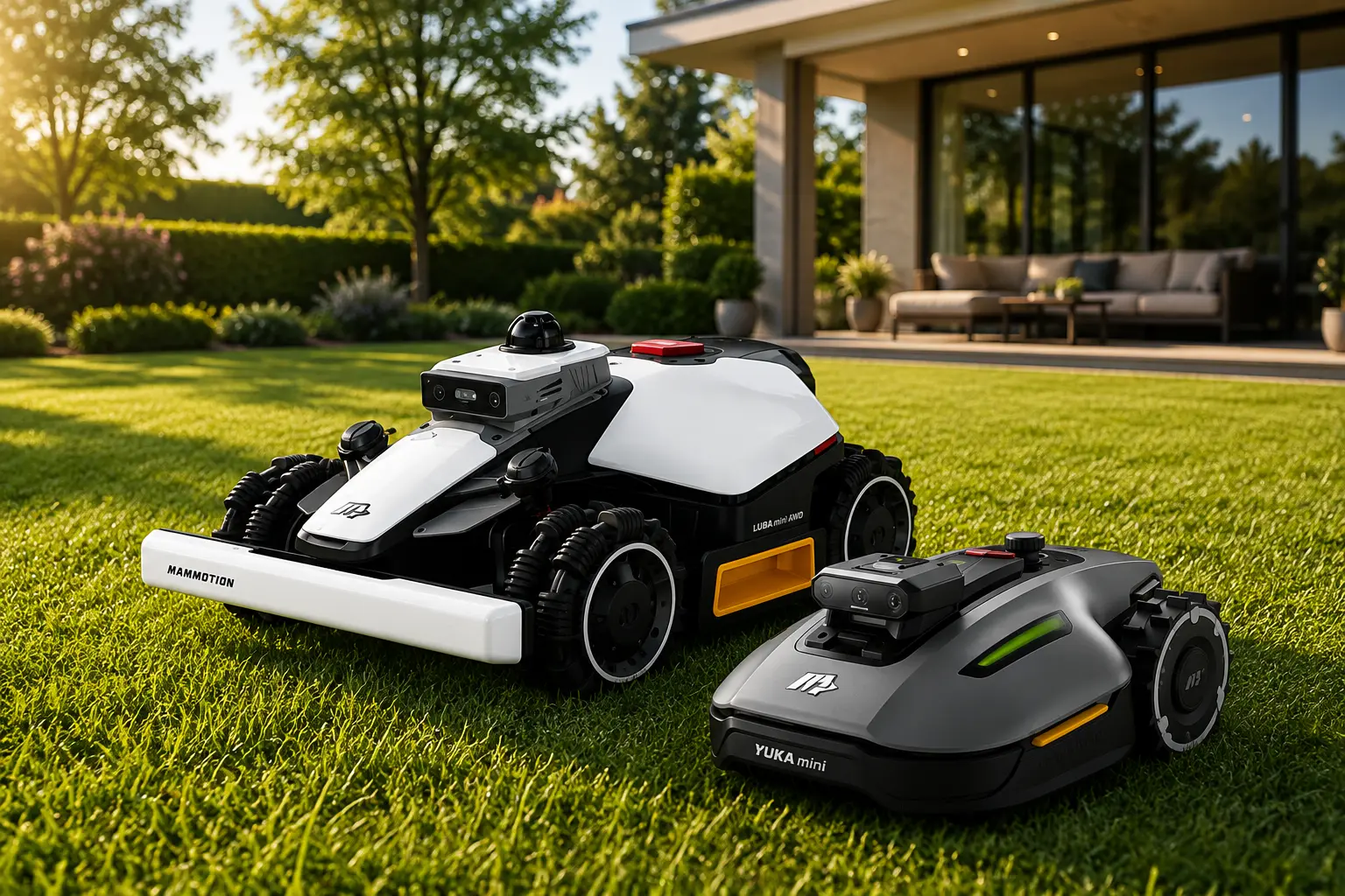Gammel kanttrådsrobot og ny kabelfri robot